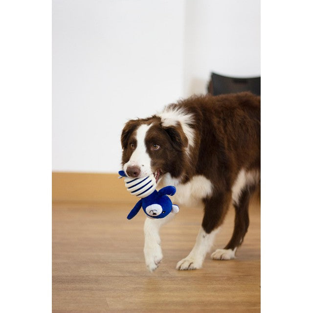 Rosewood Battersea Rubber Belly Bear dog toy - British product