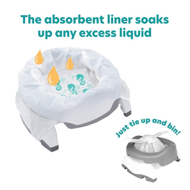 Potette Plus fragranced disposable potty liners, imported from the UK