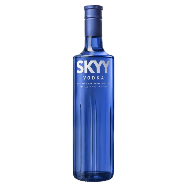 Skyy premium quadruple distilled American vodka 70cl (British brand)