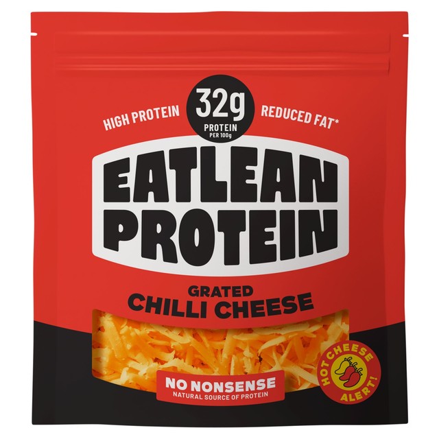 EATLEAN chilli grated cheese 180g - British product
