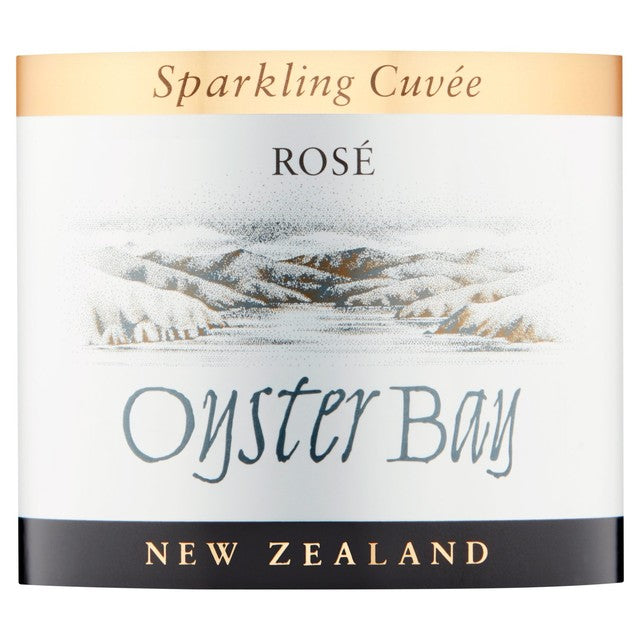 Oyster Bay sparkling cuvee rose wine 75cl, imported from the UK