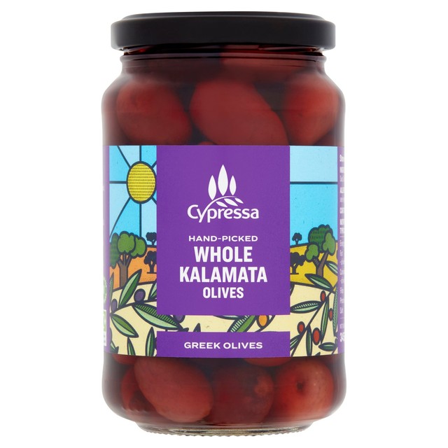 Cypressa Whole Kalamata Olives 345g - British product