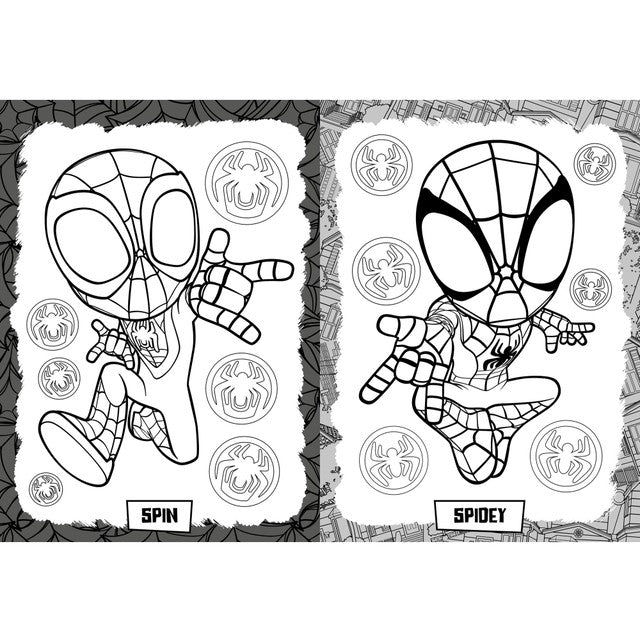Igloo Books Spidey Super Colouring book with stickers and pens, UK version