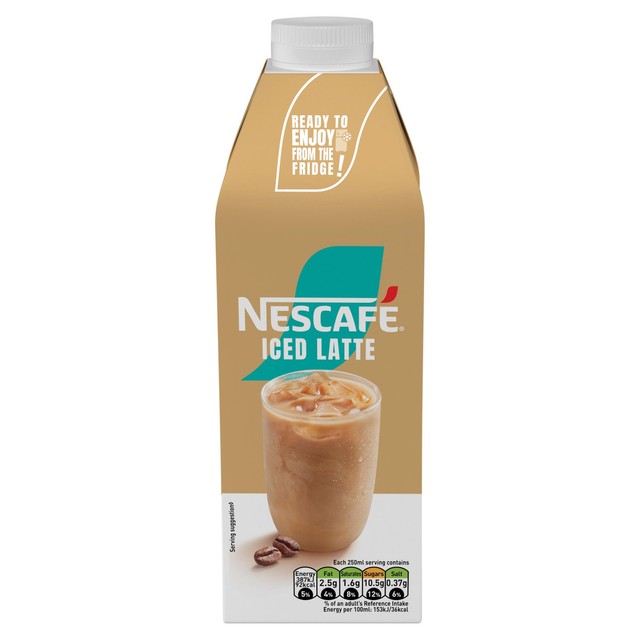 Nescafe iced coffee latte drink 750ml, imported from the UK