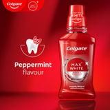Colgate Max White Expert Alcohol Free Whitening Mouthwash 500ml - British product