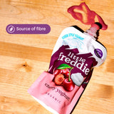 Little Freddie cherry Greek style yoghurt baby food pouch 100g, UK version