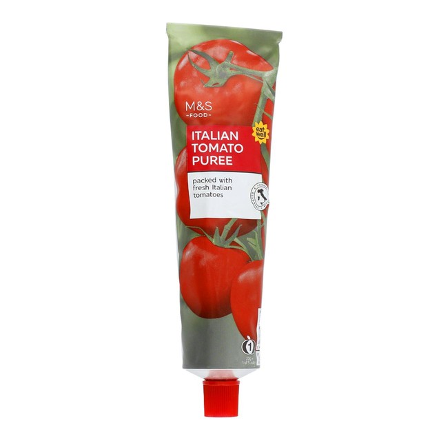 M&S Italian tomato puree tube 200g, imported from the UK