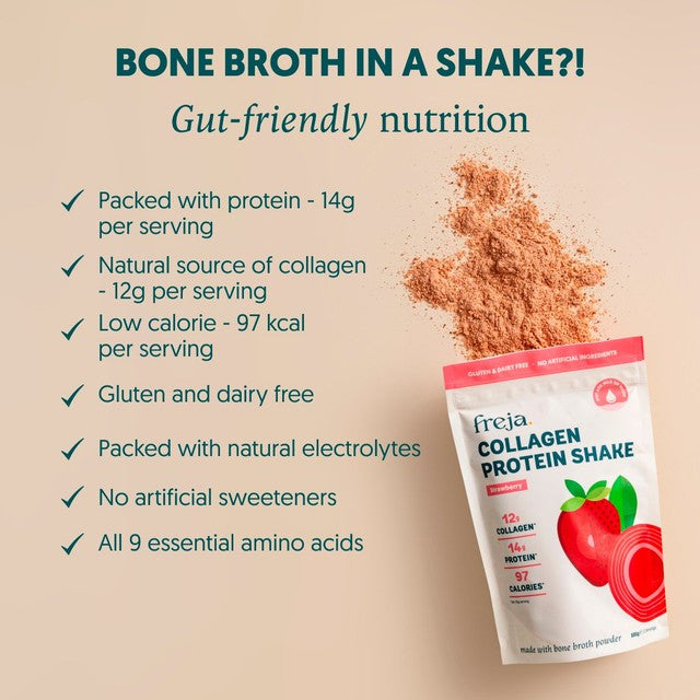 Freja Collagen Protein Shake Strawberry 300g - British product