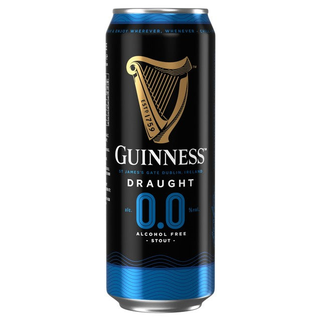 Guinness Draught 0.0% Alcohol Free Stout 4x440ml, UK version