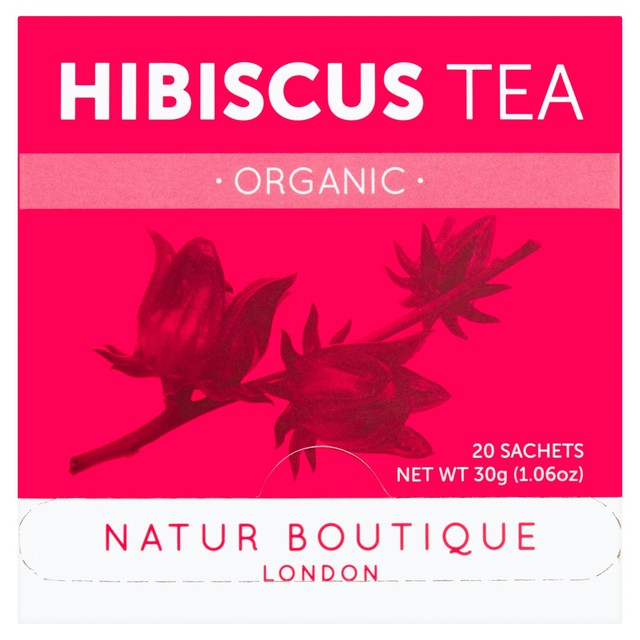 Natur Boutique Organic Hibiscus Tea, imported from the UK