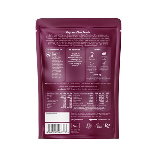 Naturya Bio Chiasamen 300g, importiert aus dem Vereinigten Königreich