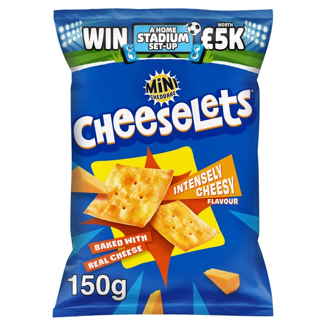 Jacob's Cheeselets baked cheese snacks sharing bag, imported from the UK