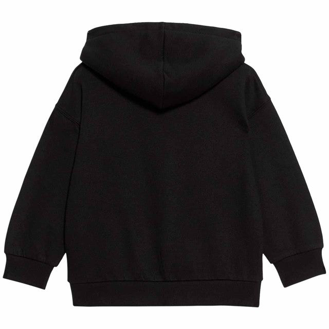 M&S Boys Cotton Rich Plain Hoodie Black 3-4 Years, imported from the UK