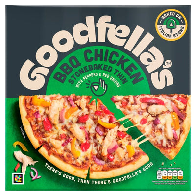 M&S Goodfella's Stekebakt Tynn BBQ Kylling Pizza Frossen Pizza 385g- Kjøp online på McGrocer