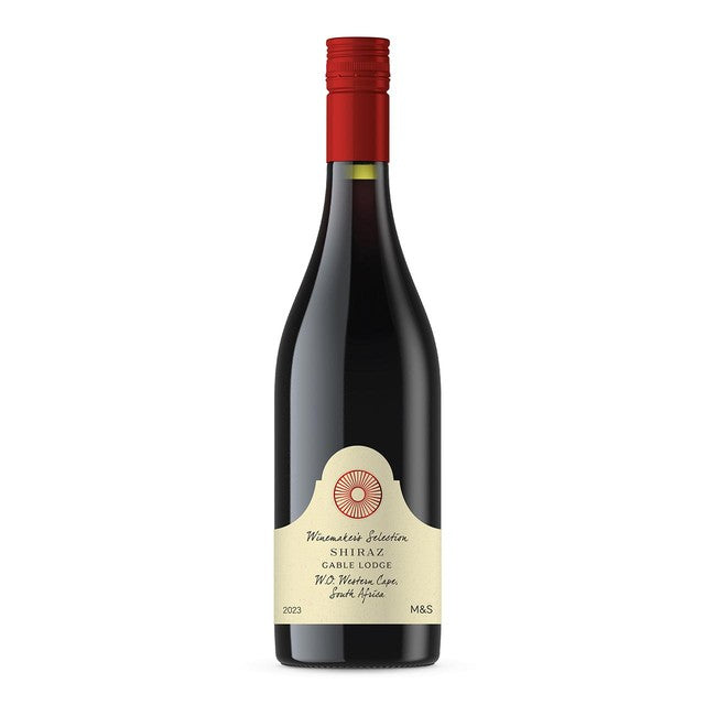 M&S Gable Lodge Shiraz red wine 75cl, imported from the UK