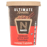 Naked Noodles instant noodle pot Korean Style Beef Flavour 90g, imported from the UK
