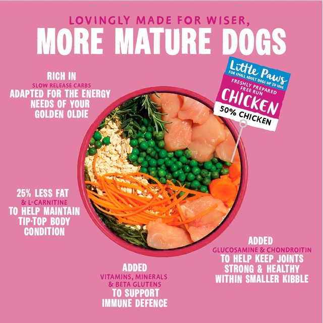 Barking Heads dry dog food Golden Years 1.5kg - British product