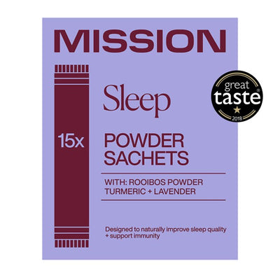 M&S MISSION Sleep Rooibos Powder Sachets with Turmeric + Lavender 15 Pack- Buy online at McGrocer