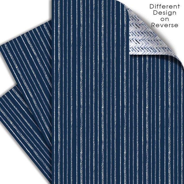 Deva Designs Yacht Club gift wrap 3 sheets 50cm x 70cm (British brand)