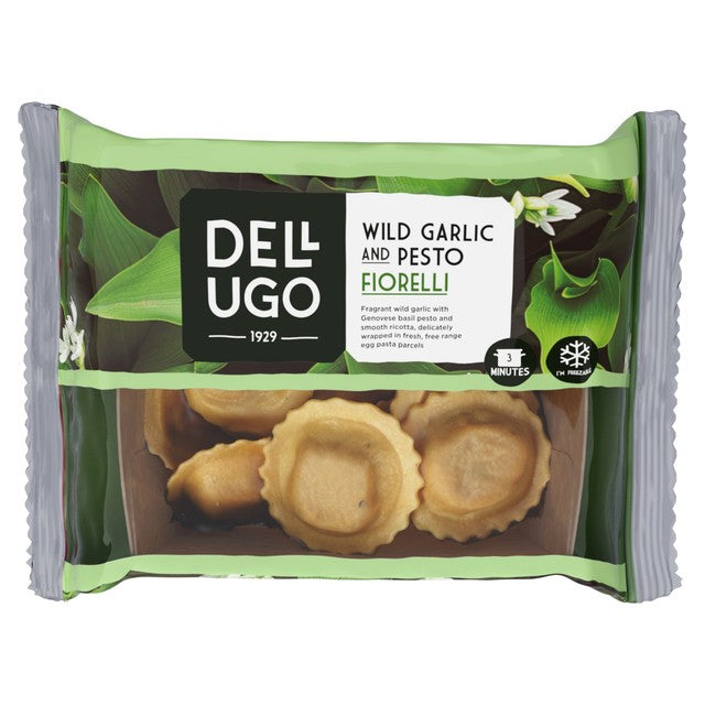 Dell'Ugo wild garlic fiorelli pasta, imported from the UK