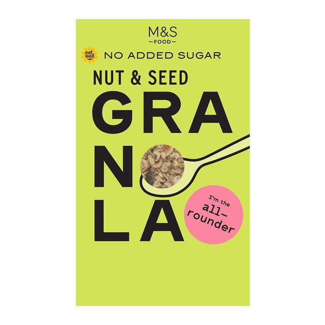 M&S no added sugar seed and nut granola - British product