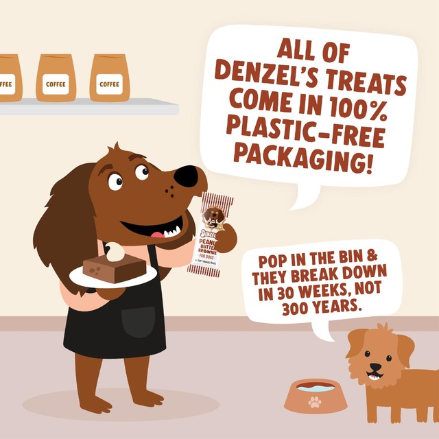 Denzel's Peanut Butter Brownie soft-baked dog treats 60g - British product
