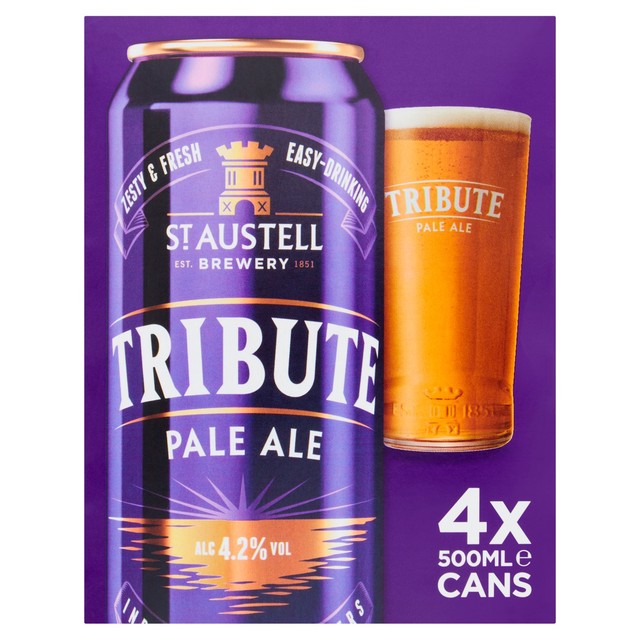 St Austell Tribute Pale Ale 4x500ml (British brand)