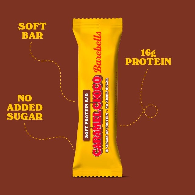 Barebells Caramel Choco protein bar 56g - British product