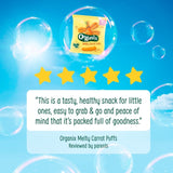 Organix tomato slices baby puffs 20g, imported from the UK