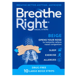 Breathe Right Natural Tan Nasal Strips 10 per pack - British product