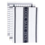 M&S blue striped tea towels set of 3, 50x70cm, imported from the UK