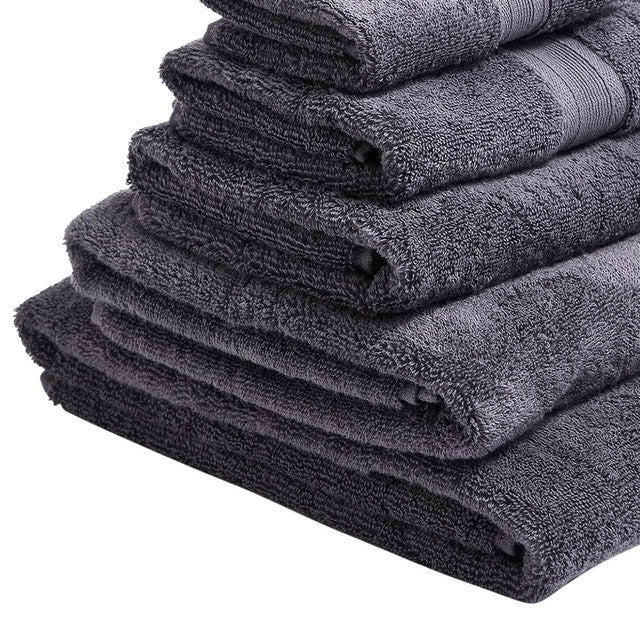 M&S extra large pure cotton towel dark charcoal, UK version