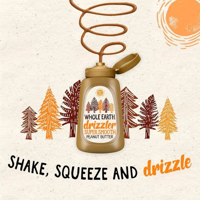 Whole Earth Drizzler super smooth peanut butter 320g (British brand)