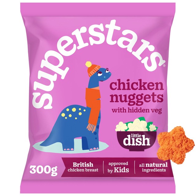 Little Dish star-shaped chicken nuggets with hidden vegetables 300g (British brand)