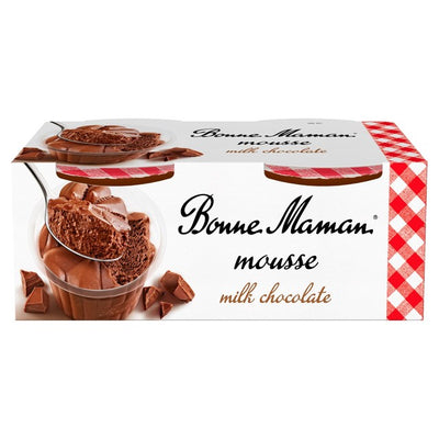 M&S Bonne Maman Milk Chocolate Mousse Dessert 2 x 70g- Buy online at McGrocer