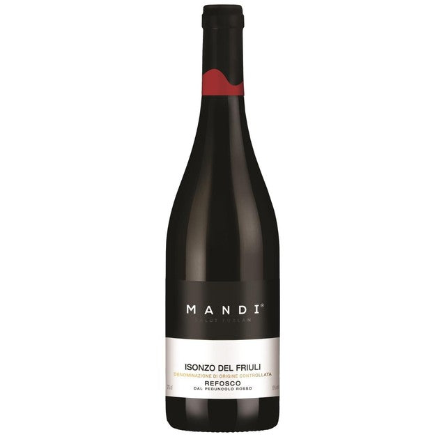 Mandi Refosco del Fruili DOC red wine 75cl, imported from the UK