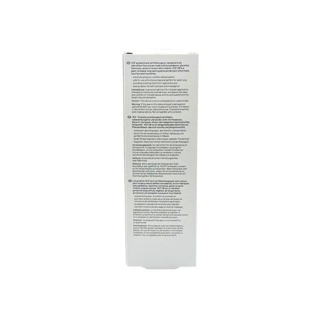 YES OB organic plant-oil personal lubricant 80ml (British brand)