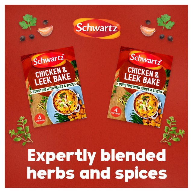 Schwartz creamy chicken and leek bake recipe mix 36g (British brand)