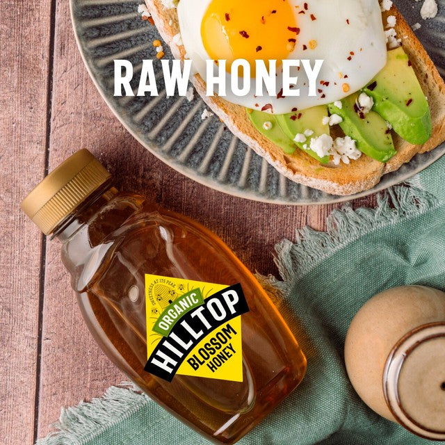 Hilltop Honey organic blossom honey 340g, UK version