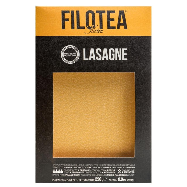 Filotea Lasagne Sheets 250g artisanal dried pasta - Made in Italy