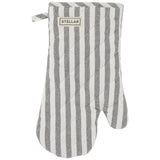 Stellar oven glove grey stripe (British brand)