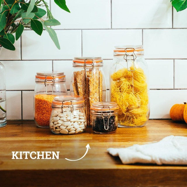 Tala 750ml airtight lever arm storage jar (British brand)