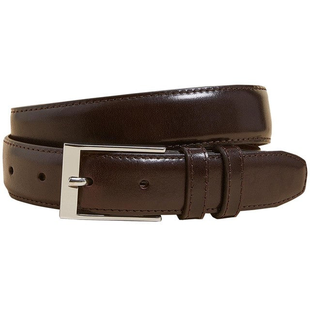 M&S Men's Leather Belt Brown 2XL 42-44, imported from the UK