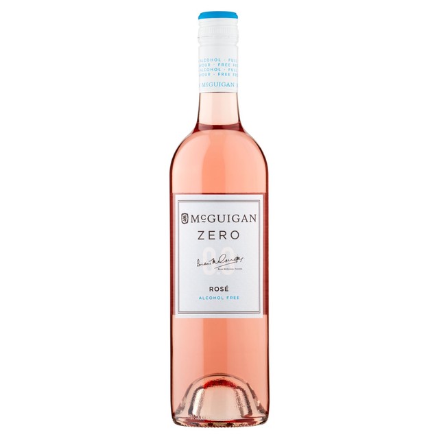 McGuigan Zero Rose alcohol-free wine 75cl, imported from the UK