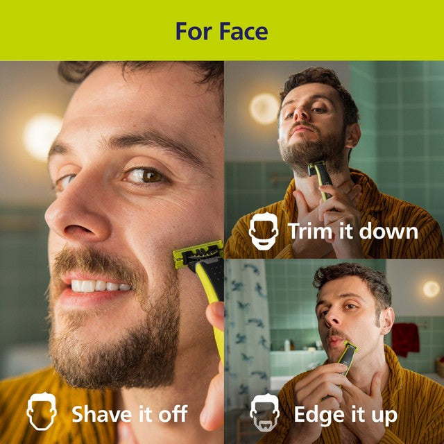 Philips OneBlade Face & Body electric shaver, imported from the UK