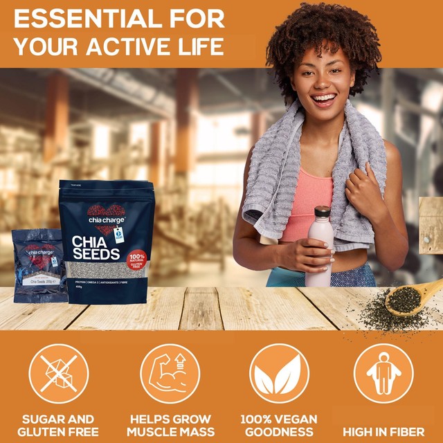 Chia Charge whole chia seeds 450g - British product
