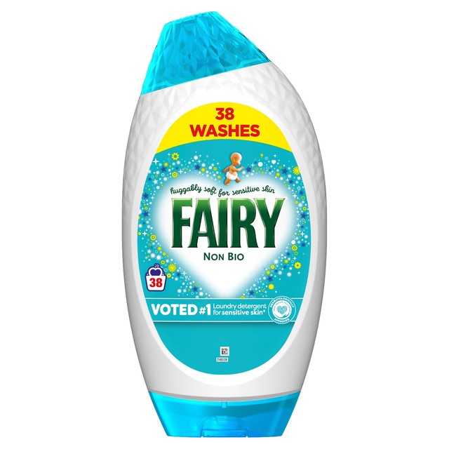 Fairy Non Bio washing liquid gel for sensitive skin 1.254L - British product