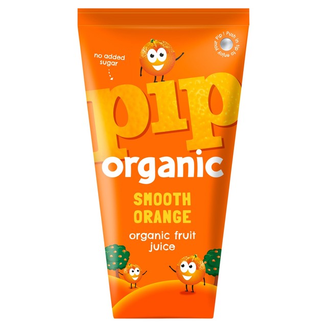 Pip Organic Kids Smooth Orange Juice, imported from the UK