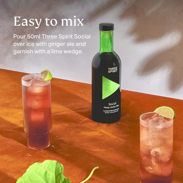Three Spirit non-alcoholic botanical elixir 50cl (British brand)
