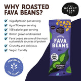 Honest Bean roasted fava bean snack sea salt and cider vinegar 40g, UK version